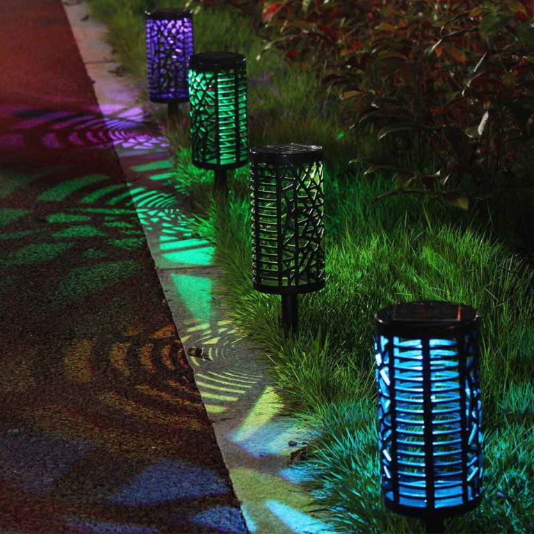 Lampe solaire extérieur couleur jardin 1