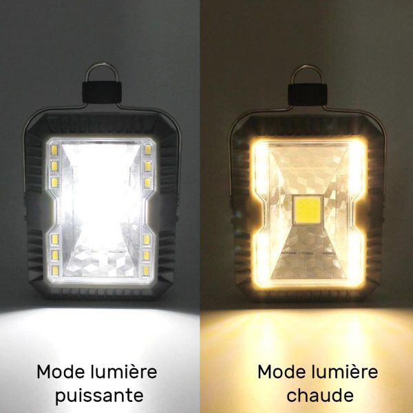 lampe solaire camping puissante