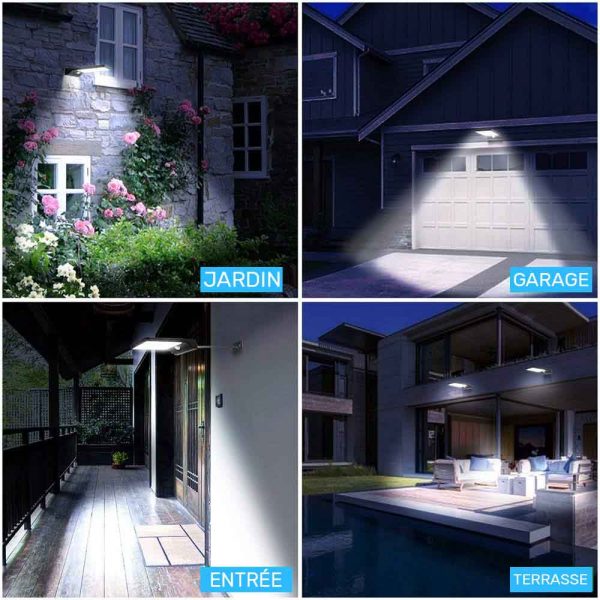Lampe solaire extérieur avec télécommande jardin