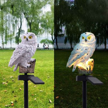 lampe solaire hibou éclairage