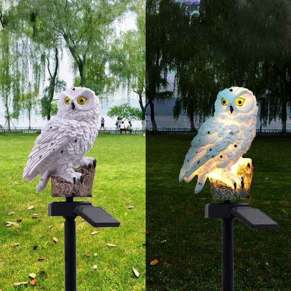 lampe solaire hibou éclairage