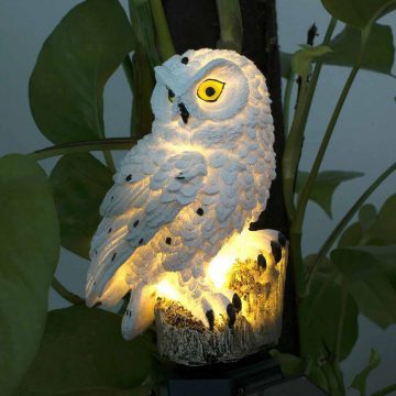 lampe solaire hibou led