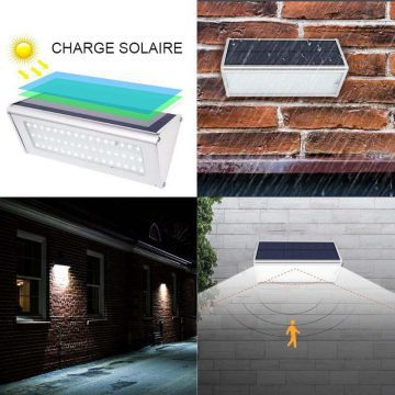 Éclairage extérieur solaire pour terrasse puissante