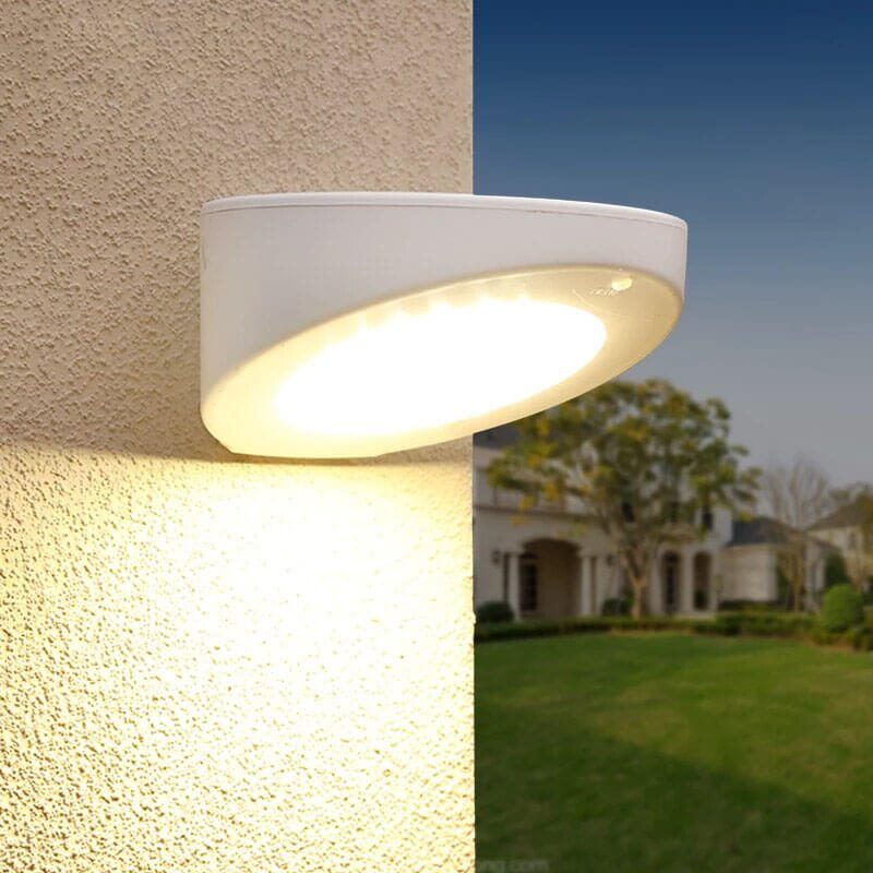 lampe solaire ronde exterieur murale