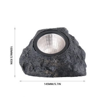 lampe solaire rocher dimensions