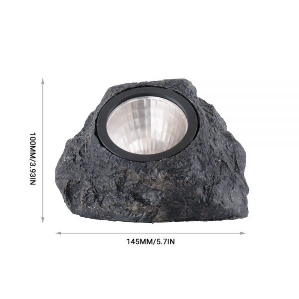 lampe solaire rocher dimensions