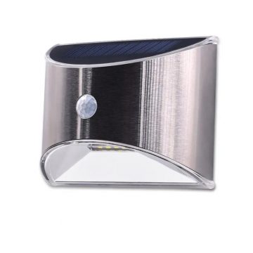applique solaire en inox