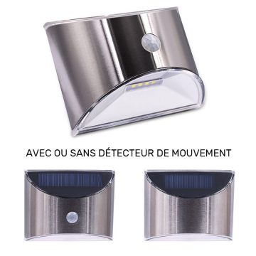 applique solaire inox detecteur de mouvement