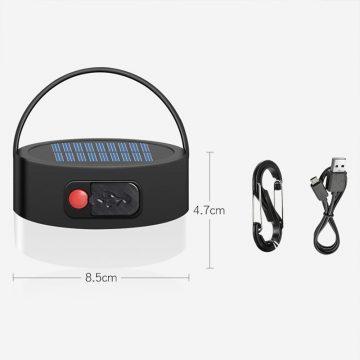 lampe led solaire camping dimensions
