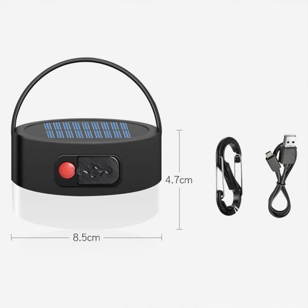 lampe led solaire camping dimensions