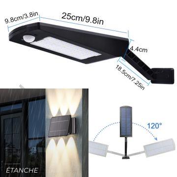 projecteur led solaire télécommande jardin