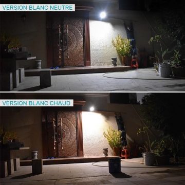 projecteur led solaire télécommande puissant