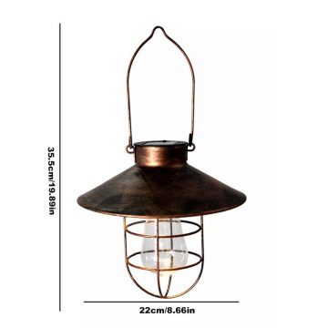 lampe exterieur suspendue solaire vintage