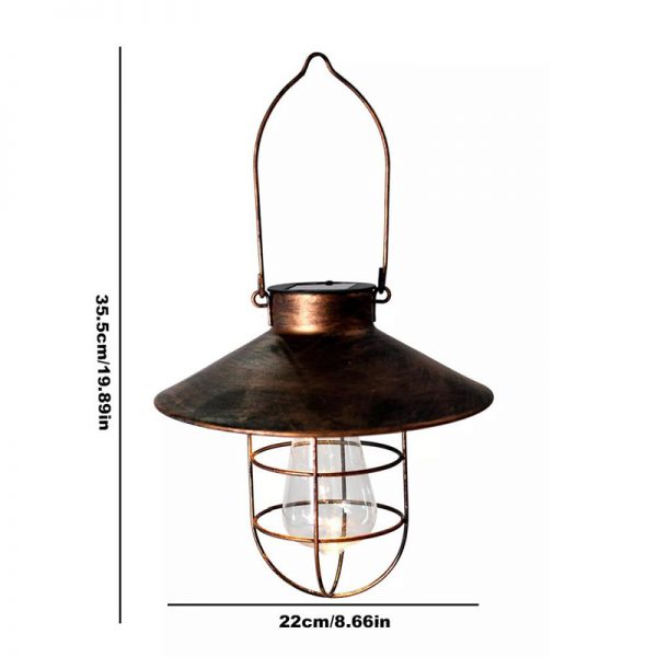 lampe exterieur suspendue solaire vintage