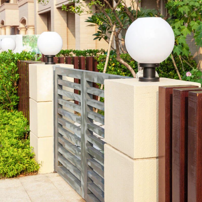 boule eclairage exterieur solaire led
