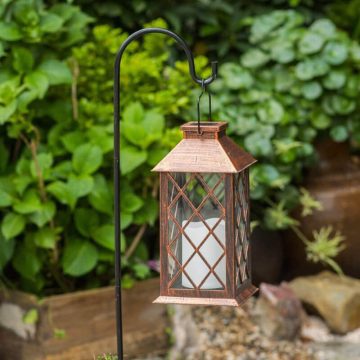 lanterne solaire bronze led