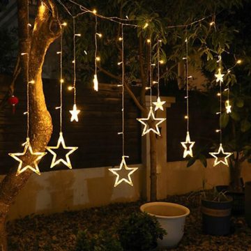 guirlande etoile solaire jardin