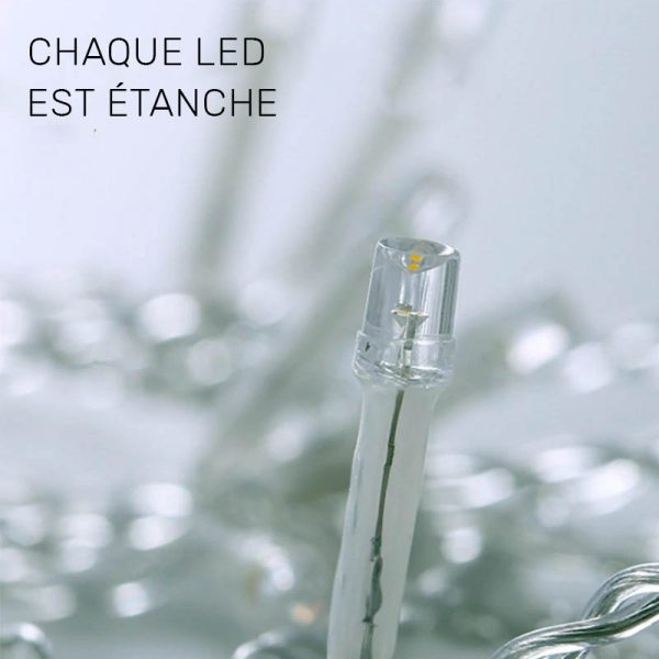 guirlande lumineuse exterieur solaire blanc chaud etanche
