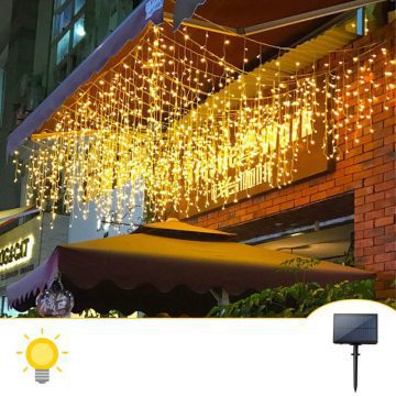 guirlande lumineuse extérieur solaire blanc chaud noel