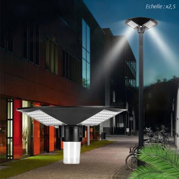lampadaire exterieur solaire puissant led