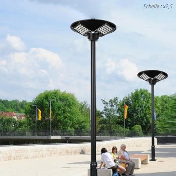 lampadaire exterieur solaire puissant ville
