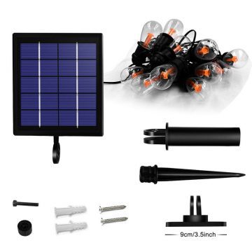guirlande ampoules solaires led