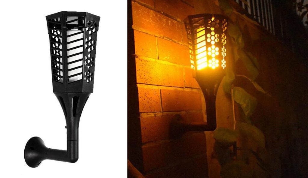 applique solaire exterieur torche