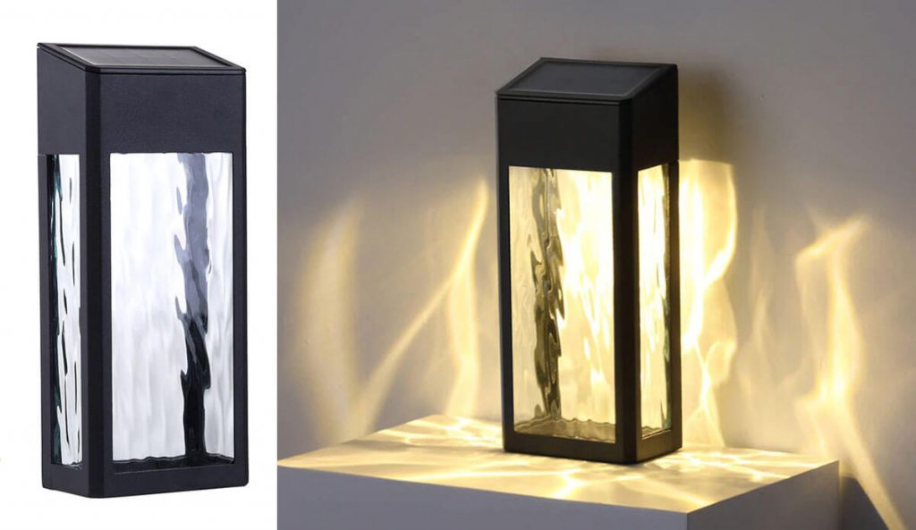 applique solaire exterieur verre
