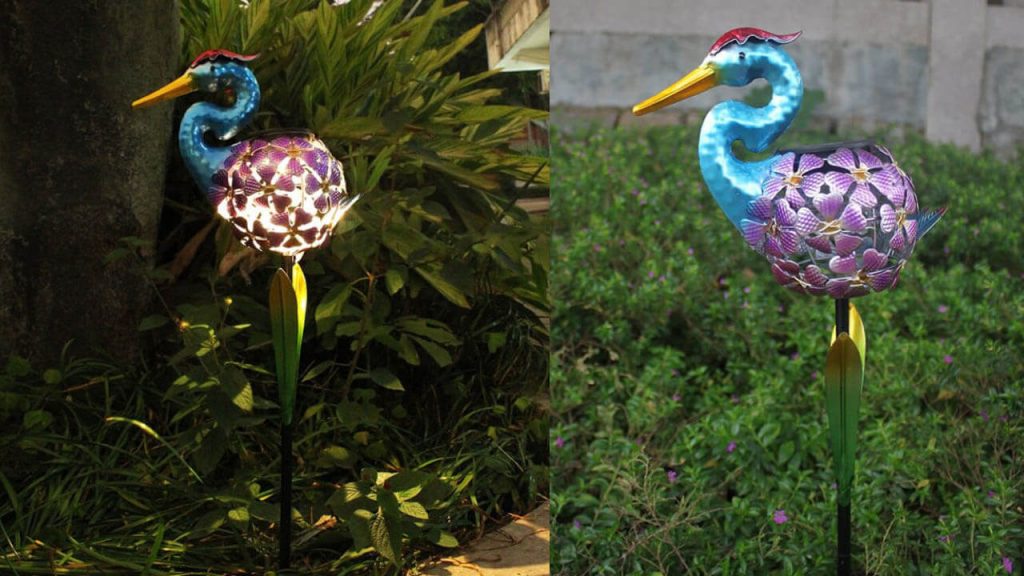 lampe solaire animal canard