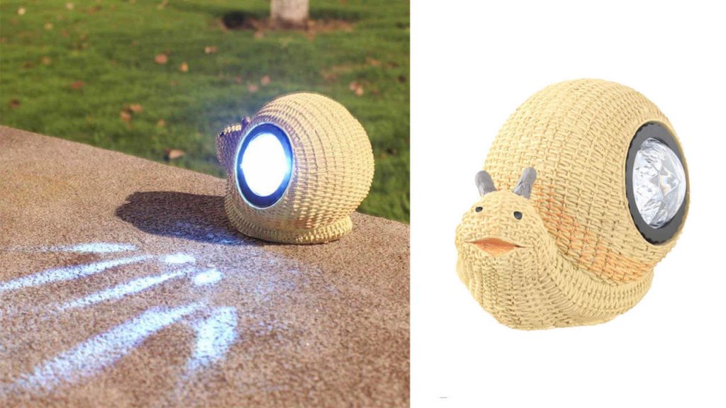lampe solaire animal escargot