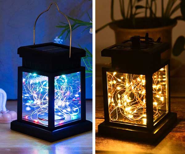 deco noel solaire exterieur lanterne