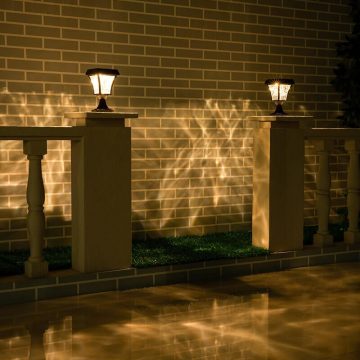 luminaire solaire pour poteau exterieur