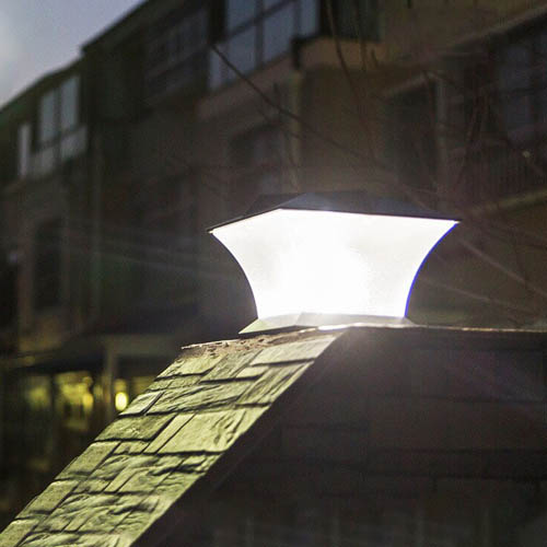 lampe solaire puissqnte6pilier de portail