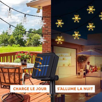 guirlande lumineuse exterieur solaire noel LED