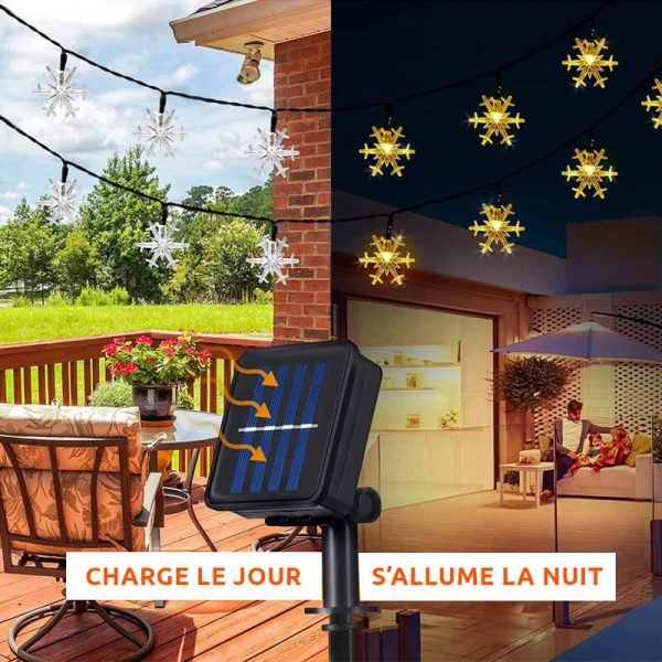 guirlande lumineuse exterieur solaire noel LED
