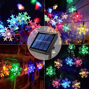 guirlande lumineuse exterieur solaire noel jardin
