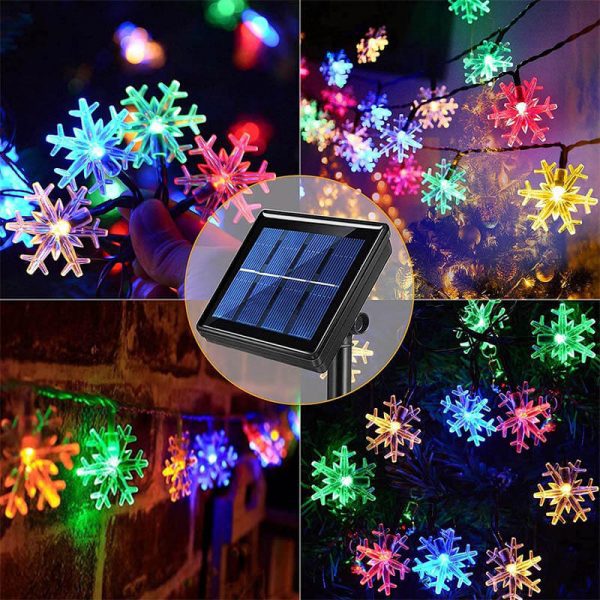 guirlande lumineuse exterieur solaire noel jardin