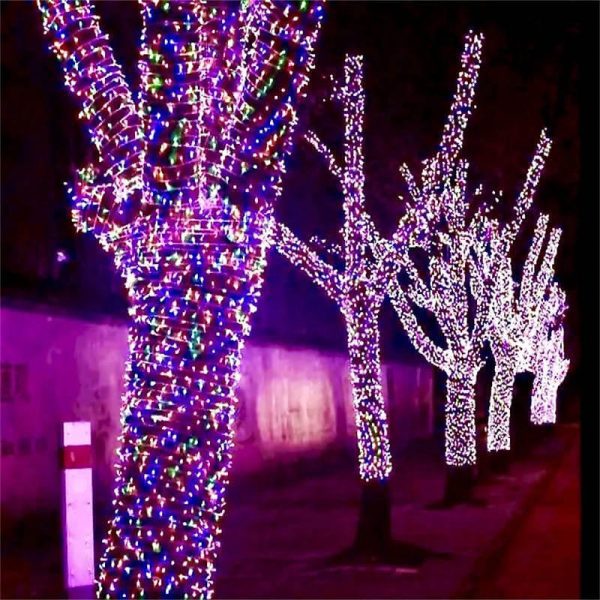 guirlande solaire pour arbre couleur