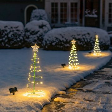 sapin lumineux exterieur solaire noel