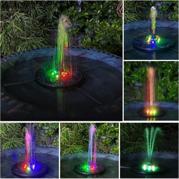 fontaine solaire a led