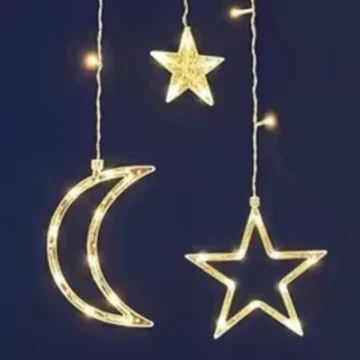 Etoiles + Lunes (LED Blanc Chaud)